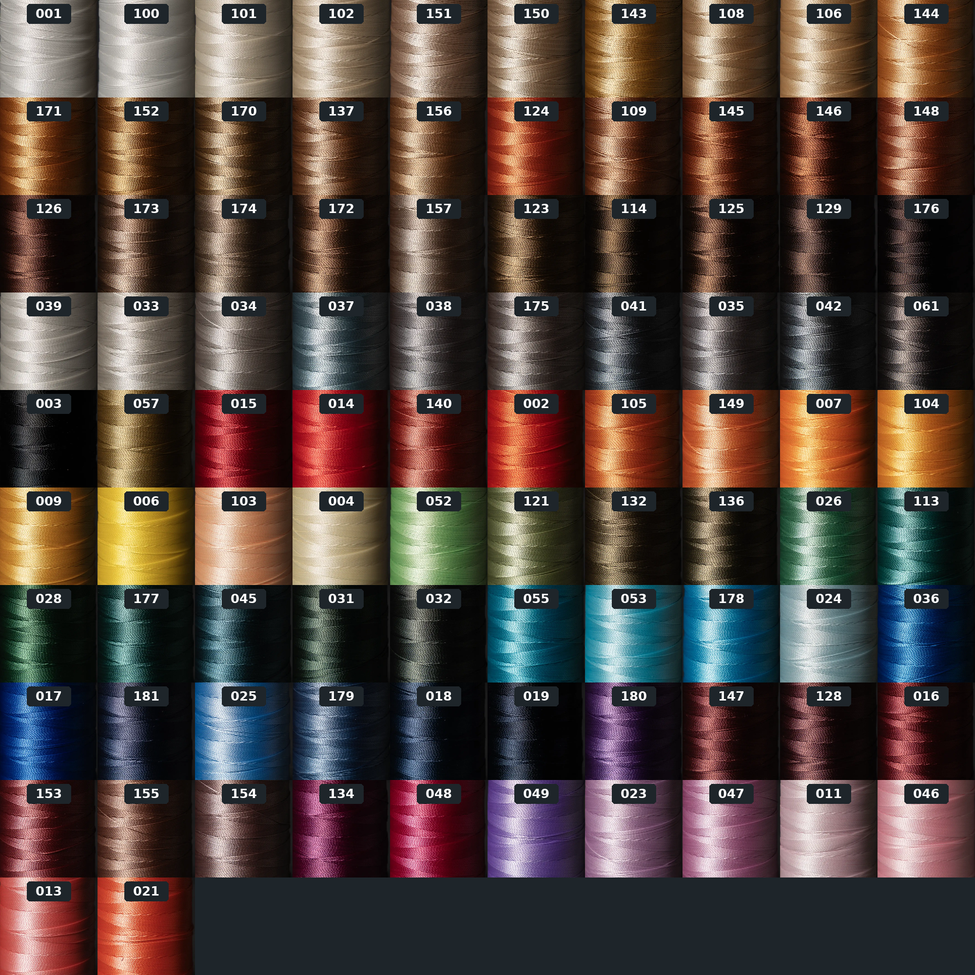 Vinymo MBT #8 - 101 ( 0.4 mm ) Polyester Thread Made in Japan
