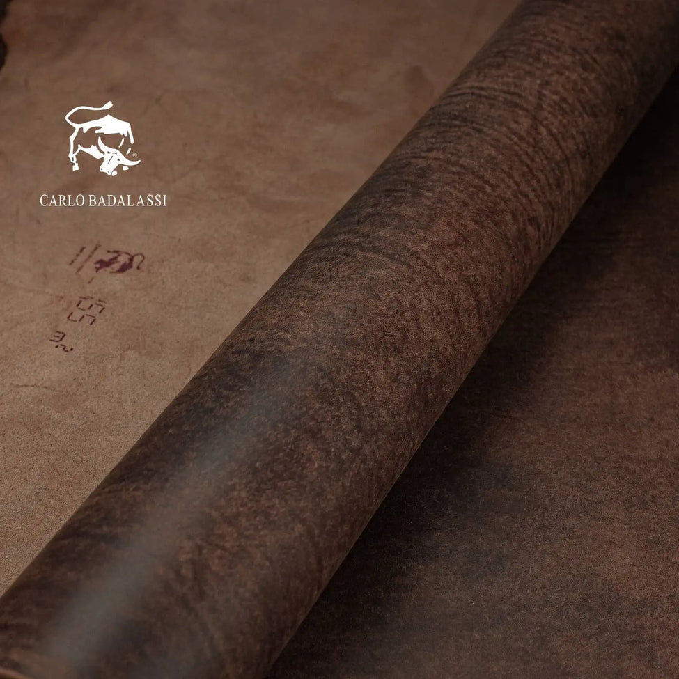tobacco badalassi Carlo Wax leather watch strap. color. Handmade in Finland Badalassi Carlo Pueblo Tabacco