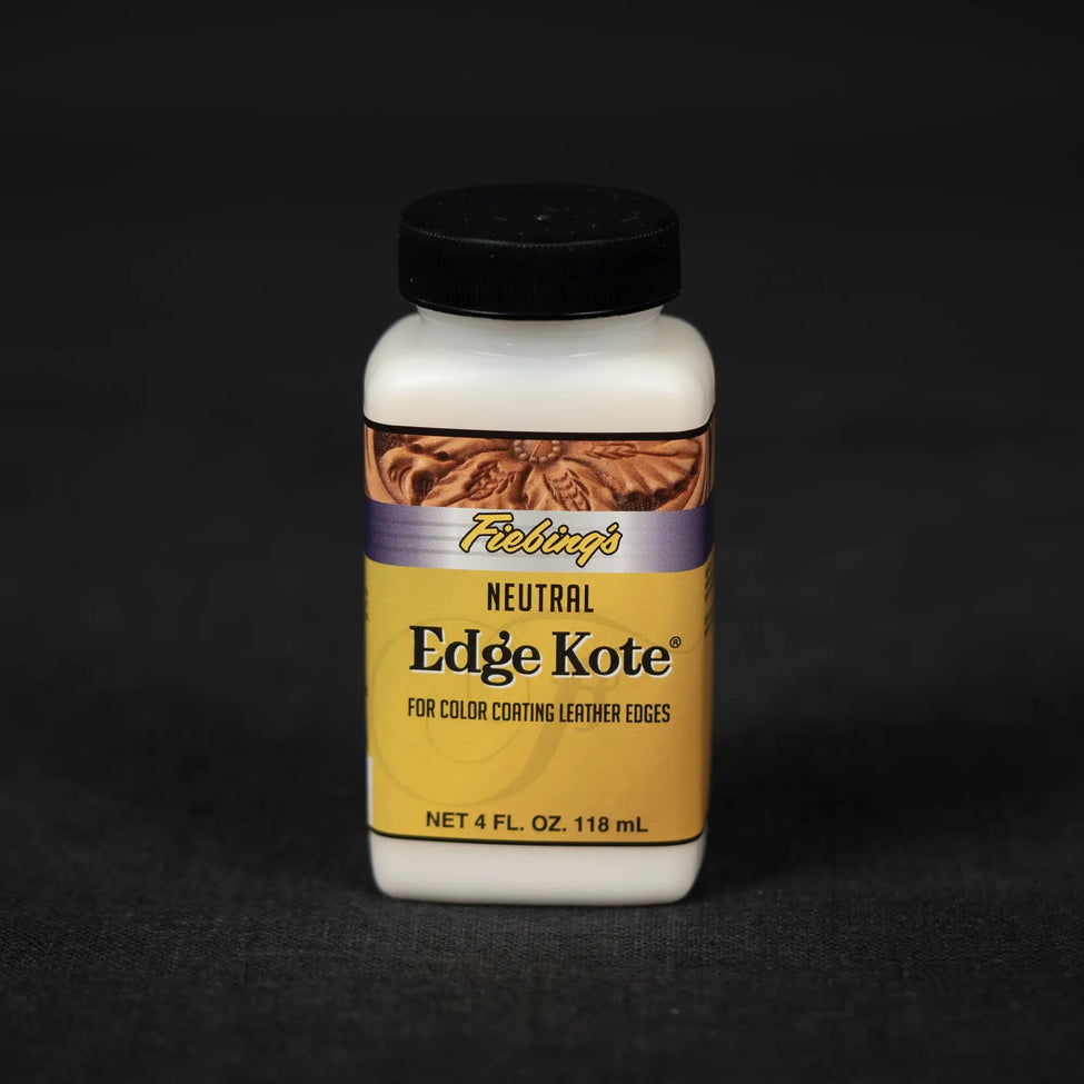 Fiebing's Water-Resistant Leather Edge Kote – 4 Oz Brown Color Coating