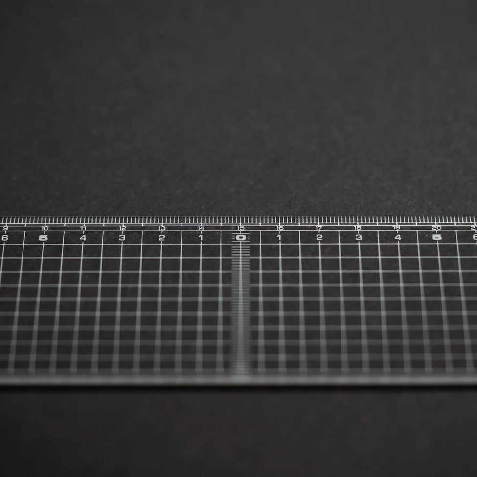 Creative Ruler Japanease Japanese Transparent Measure Ruler with Metal – Forleathercraft.com